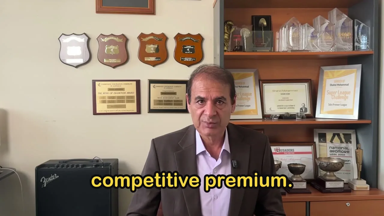 Shahid Mohammad describing the search for a more competitive premium.